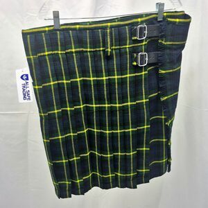NWT All Safe Trading Gordon Tartan Kilt - Traditional Scottish Highland Wear 36W
